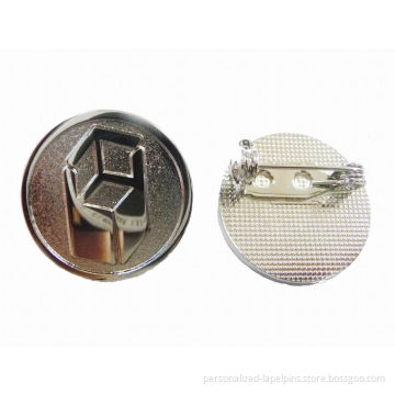 Customized Silver Metal Iron Personalized Lapel Pins For Souvenir And Promotions